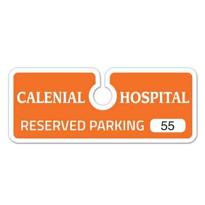 Rear View Mirror Parking Tag (5" x 2")