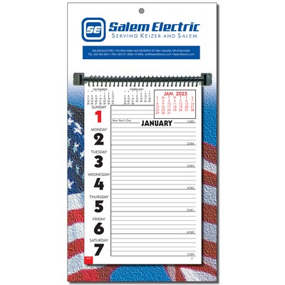 Weekly Memo Almanac Calendar- Patriotic