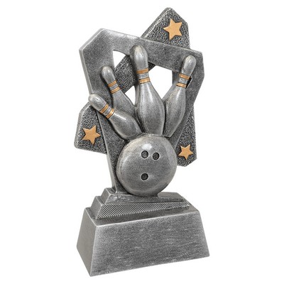 Bowling Triumph Resin Award - 6 1/2"