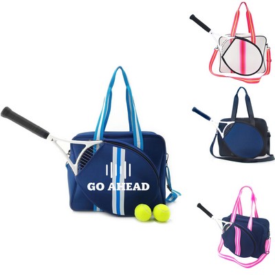 Zippered Neoprene Tennis Tote Bag