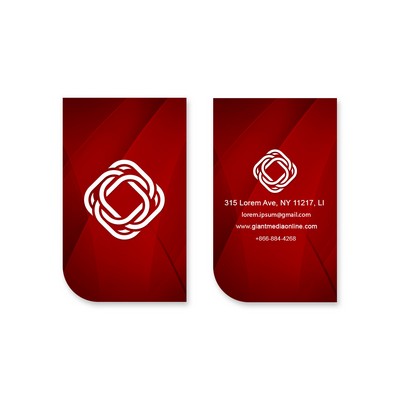 Die-Cut Business Cards - Vertical, Printed Front and Back (2" x 3.5")