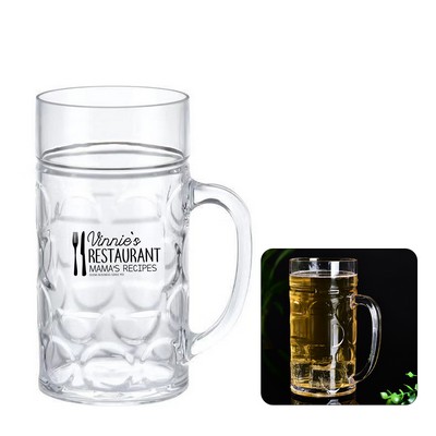 32oz Clear Plastic Stein