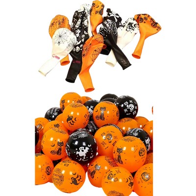 100pcs Custom Halloween Balloons