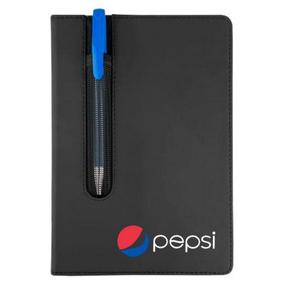 PU Notebook with Pen Holder and Full-Color UV Print