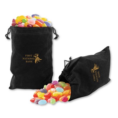 Jelly Belly® Jelly Beans in Black Velour Gift Bag