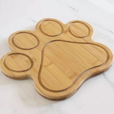 Claw Shaped Bamboo Tray