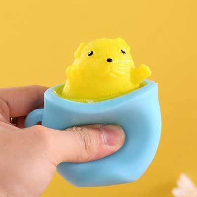 Squirrel In Cup Squishy Stress Ball