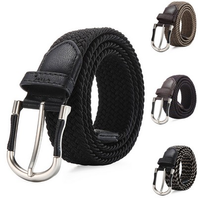 Mens Woven Braided Web Belt