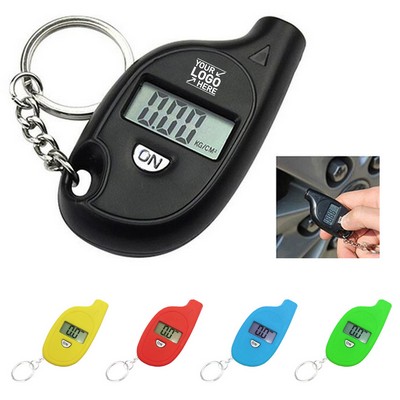 Mini Digital Tire Pressure Gauge With Key Chain