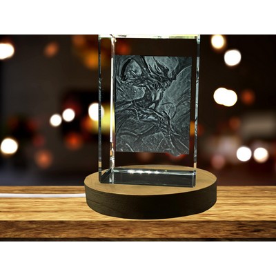 Harpies Art | 3d Engraved Crystal Keepsake | Gift/Decor| Collectible | Souvenir