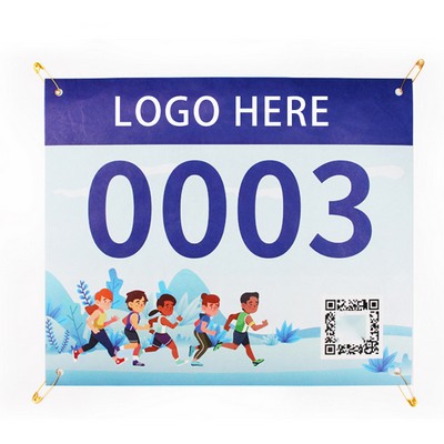 Waterproof Race Numbers Running Bibs With 4 Pins