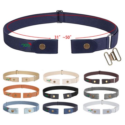 Up to 72 Inches No Buckle Stretch Belt for Women and Men Elastic Waist Belt for Jeans Pants