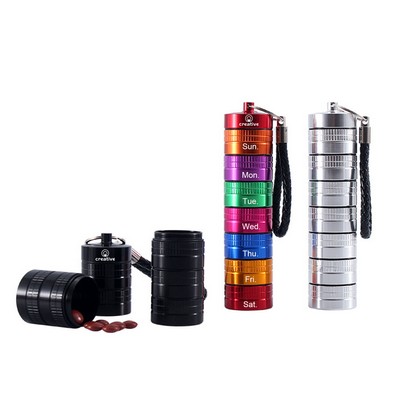 Aluminum Alloy Medicine Bottle Waterproof Pill Box