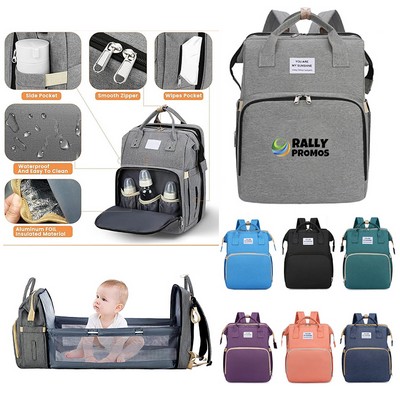 Multifunction Baby Diaper Bag With Changing Station