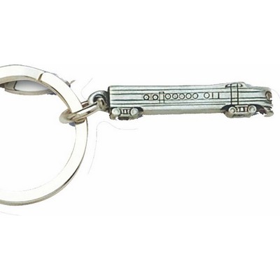 Modern Train Engine Key Tag & Key Ring