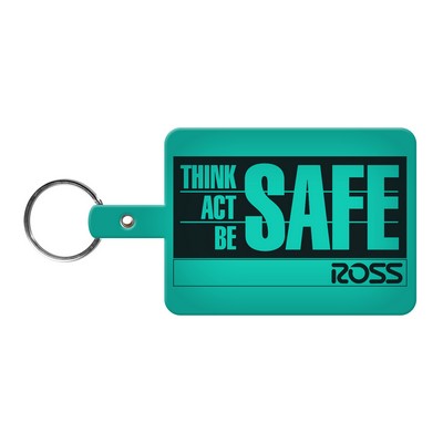 Large Rectangle Flexible Key Tag