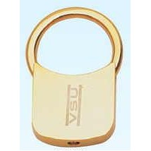 Solid Brass Gold Plated Key Ring (Engraved) - (ON SALE - LIMITED STOCK)