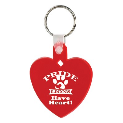 Soft Squeezable Key Tag (Heart)