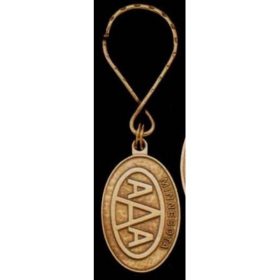 2 Dimensional Die Struck Key Ring - 1 1/2"