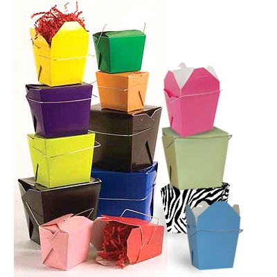 Pint Sized Designer Colored Chinese Take Out Box