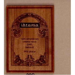 4"x6" Walnut Award With 3"x5" Plate