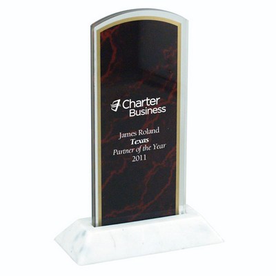 Marbleized Arch Award w/Pop-In Base