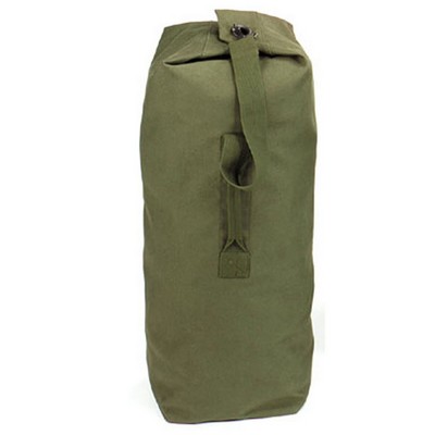 Olive Drab Jumbo Top Load Canvas Duffle Bag