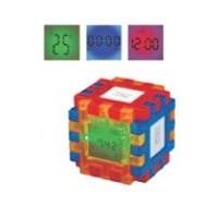 Puzzle Digital Clock / White