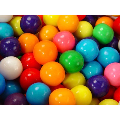 1 lb Bag of FDA Approved Assorted 5/8" Gumballs