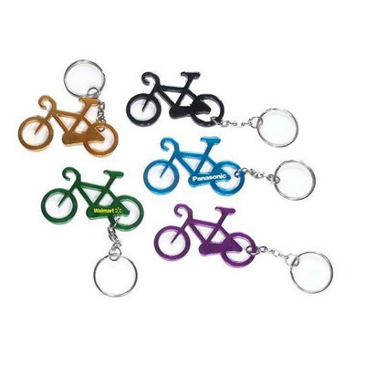 Bicycle Aluminum Bottle Opener w/Keychain (6 Week Production)