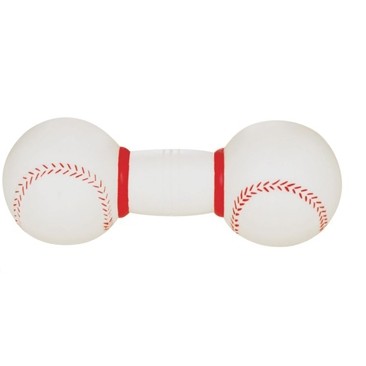 Rubber Baseball Dumbbell Dog Toy