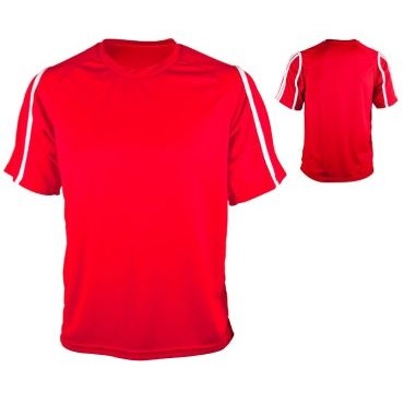 Adult Cool Mesh Soccer Jersey Shirt w/ Raglan Sleeve & Contrast Piping