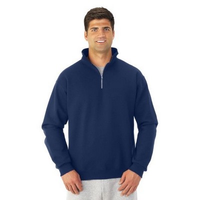 Jerzees® Super Sweats® NuBlend® Adult ¼-Zip Cadet Collar Sweatshirt