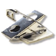 Adhesive Padded Swivel Bulldog Clip/Pin for Badges