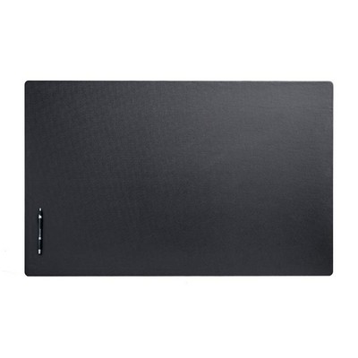 Classic Black Leatherette Desk Pad Without Rails (38"x24")