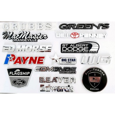 Chrome nameplates