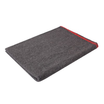 Jumbo Gray 55% Wool Rescue Blanket - 66"x90"