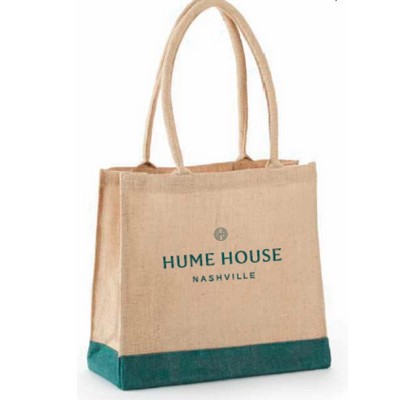 All Natural Economy Tote w/Rope Handles (15"x13-1/2"x6")