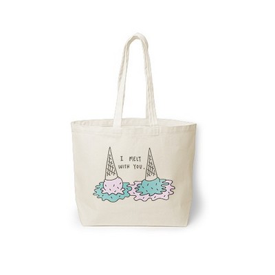 Continued Daily Grind Super Size Natural Canvas Tote