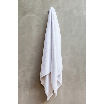 Terry/Velour White Hemmed Beach Towel (30"x60")