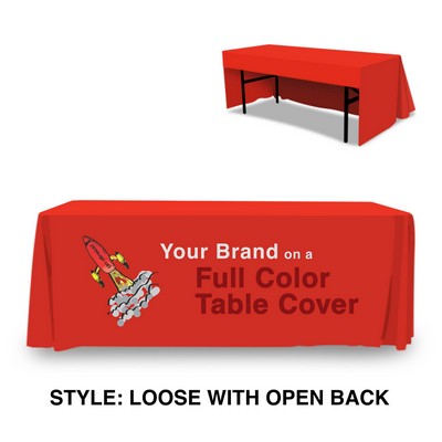 6' Table Cover Standard Throw w/ Open Back