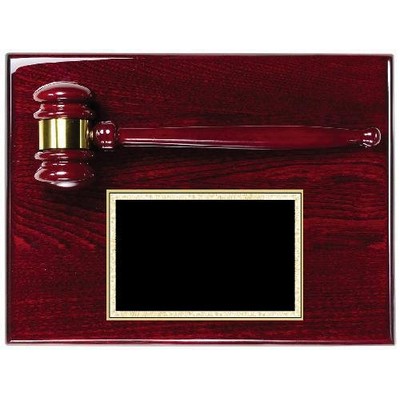 Deluxe Gavel plaque 12 x 9"