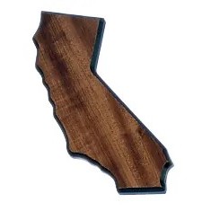 California State Shaped Plaque