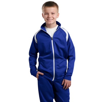 Sport-Tek® Youth Tricot Track Jacket