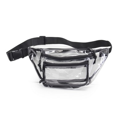 Clear Three-Zipper Fanny Pack