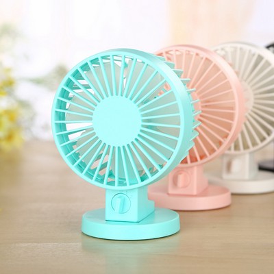 Double Motor Two Leaf Mini Fan