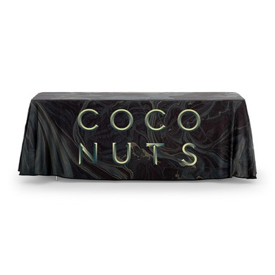 Custom 8 ft. 4 Sided Table Drape Cloth with Logo