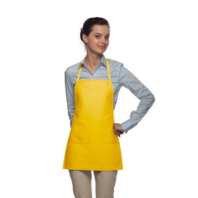 Two Pocket Promo Bib Apron - Non-Adjustable Neck