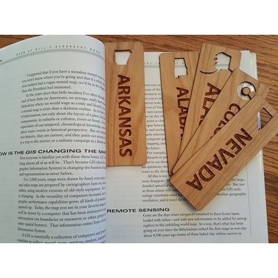 1.5" x 5.75" - Arkansas Hardwood Bookmarks