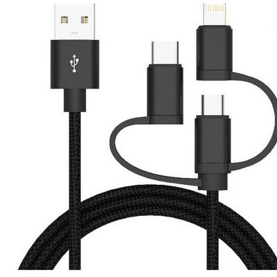 3-in-1 MFI Charging/Data Cable